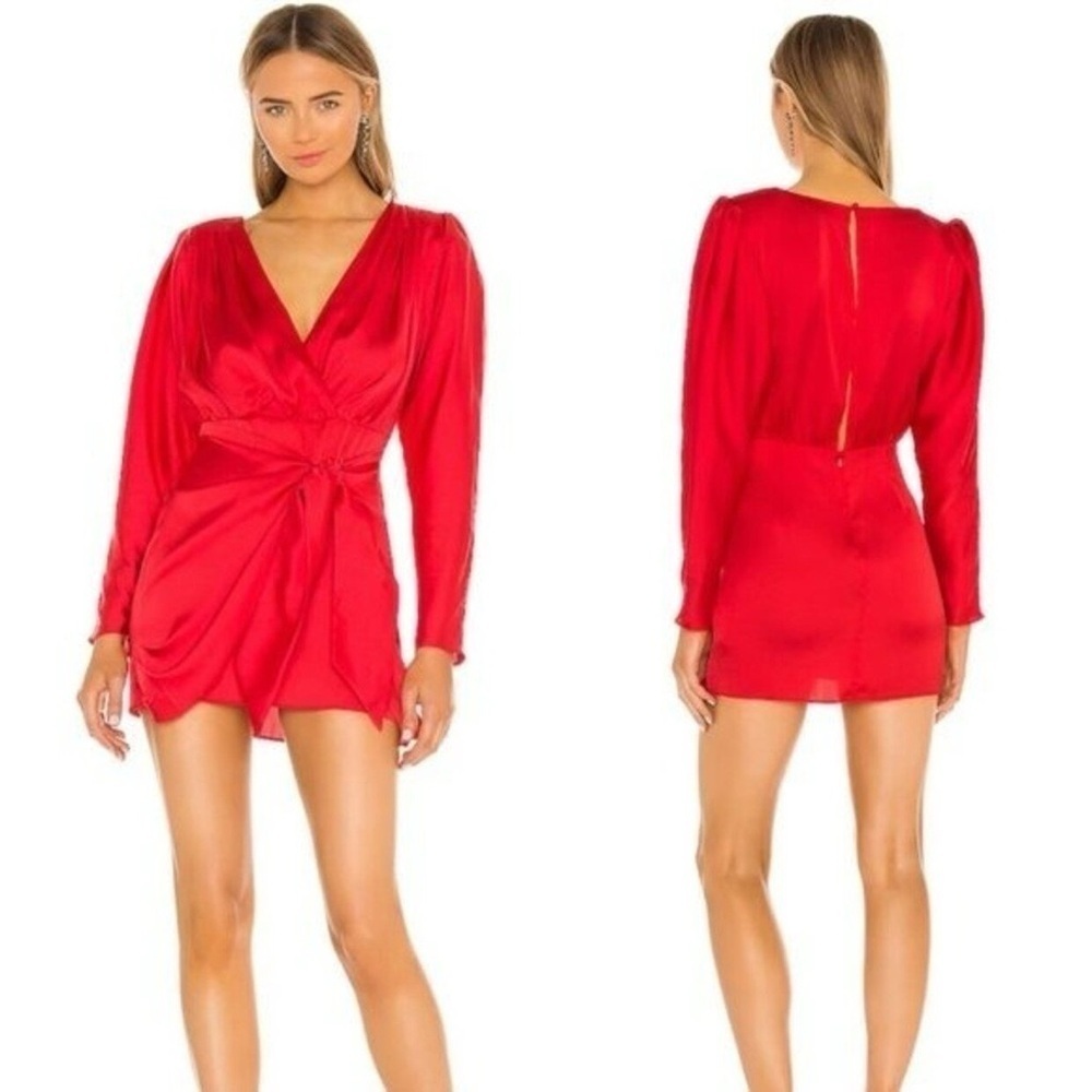 NWT L’Academie Dore Mini Dress in Red Medium​​​​​​​​